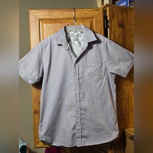 Men's Ted Baker 100% Cotton Short Sleeve Shirt Size 4 (see size chart)